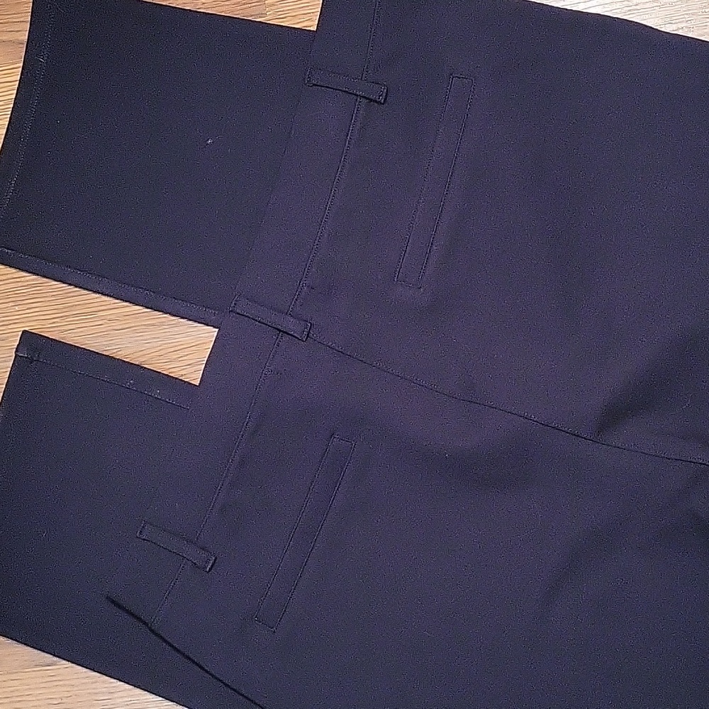 Quince NAVY Ultra Stretch Ponte STRAIGHT LEG Pants in Many Sizes - Picture 9 of 10
